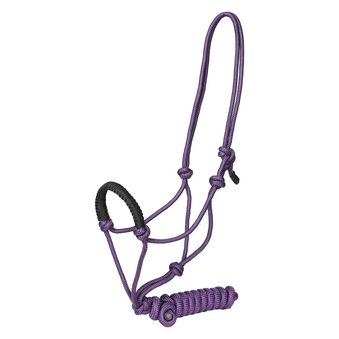 TuffRider Rugged Rope Halter Braided Noseband with Matching 6' Lead - Image 4