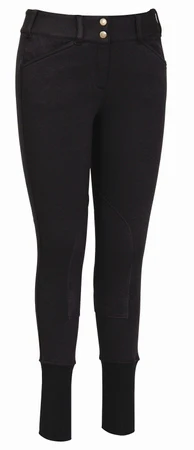 TuffRider Ladies Wide Waistband Knee Patch Riding Breech - Image 2
