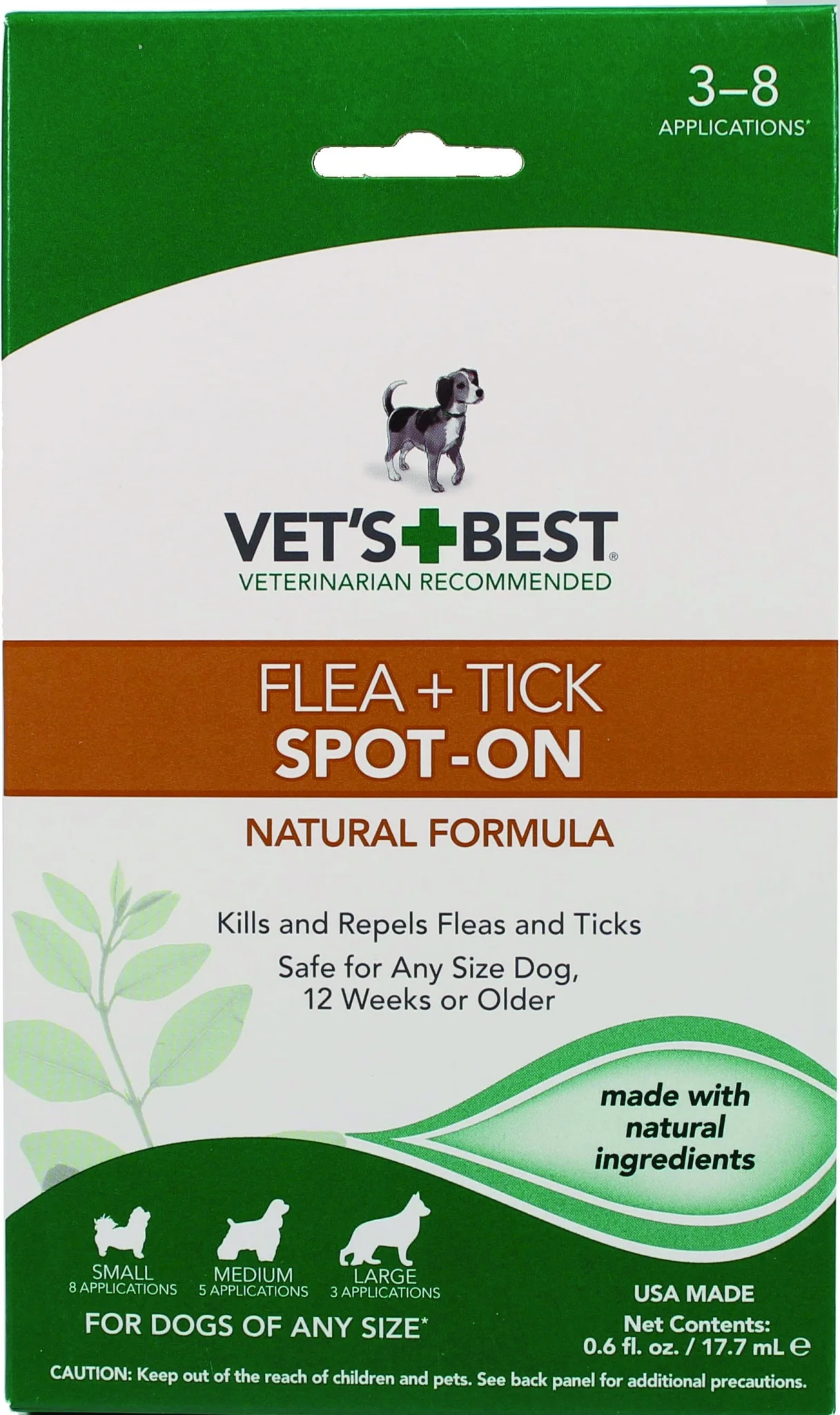 Vet's Best Flea & Tick Spot-On For Dogs - Image 2