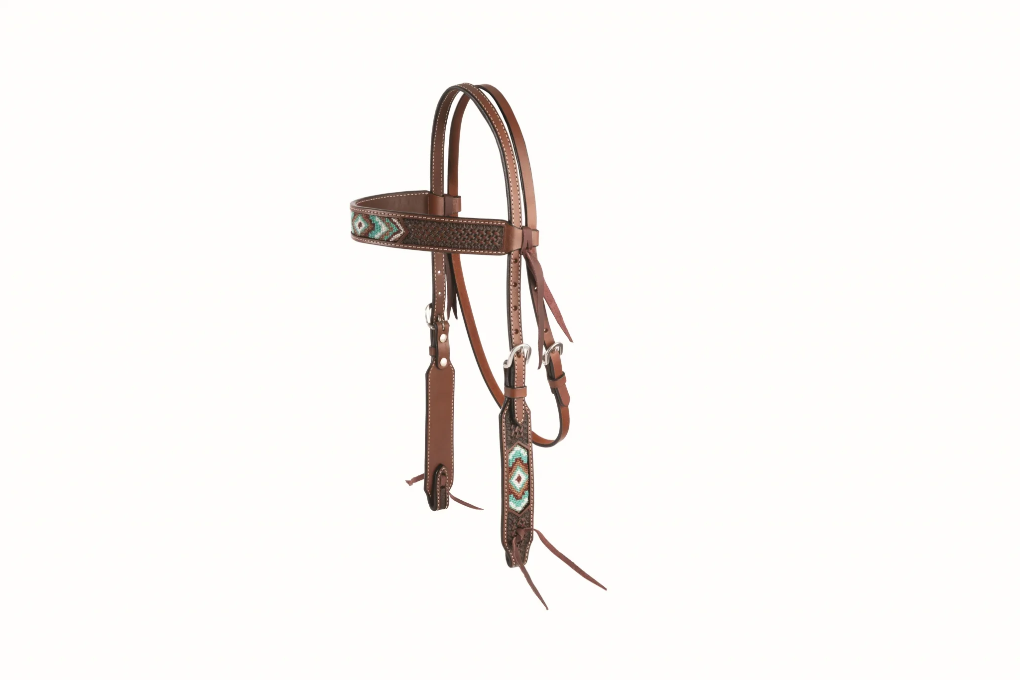 Weaver Beaded Browband Headstall - Image 3