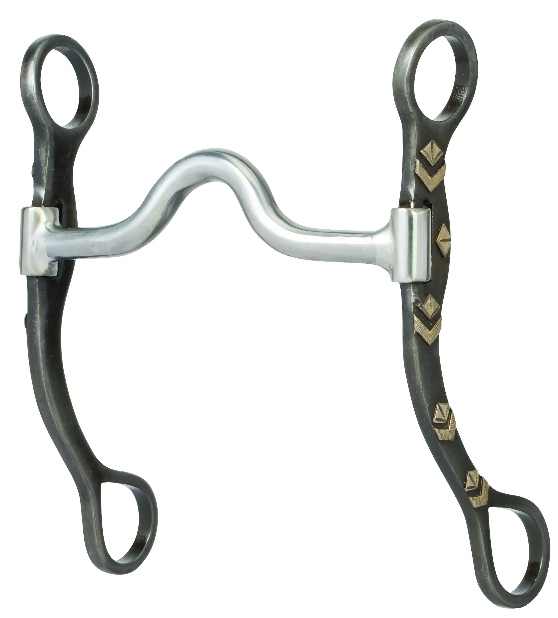 Weaver Professional Shank Bit with Sweet Iron Medium Port Mouth
